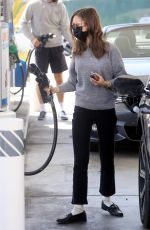 LILY COLLINS at a Gas Station in West Hollywood 04/05/2021