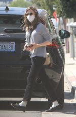 LILY COLLINS Leaves a Drycleaner in West Hollywood 03/31/2021