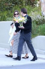 LILY JAMES And Michael Shuman Out in Los Angeles 03/27/2021