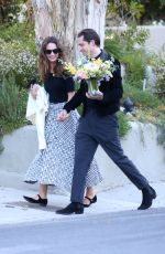 LILY JAMES And Michael Shuman Out in Los Angeles 03/27/2021