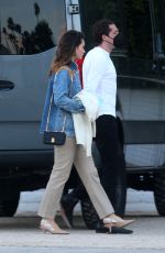 LILY JAMES and Michael Shuman Out in Palm Springs 03/29/2021