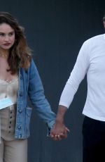 LILY JAMES and Michael Shuman Out in Palm Springs 03/29/2021