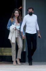 LILY JAMES and Michael Shuman Out in Palm Springs 03/29/2021