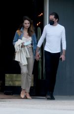 LILY JAMES and Michael Shuman Out in Palm Springs 03/29/2021