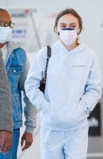 LILY-ROSE DEPP at JFK Airport in New York 04/26/2021