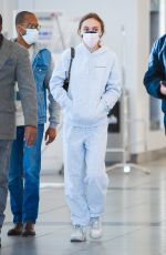 LILY-ROSE DEPP at JFK Airport in New York 04/26/2021
