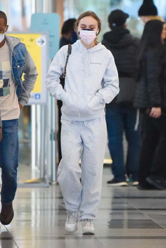 LILY-ROSE DEPP at JFK Airport in New York 04/26/2021
