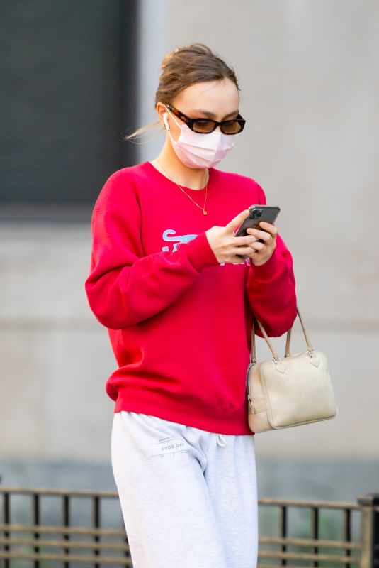 LILY-ROSE DEPP Out and About in New York 04/05/2021