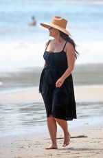 LINDSAY PRICE Out at a Beach in Santa Barbara 04/11/2021