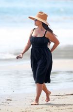 LINDSAY PRICE Out at a Beach in Santa Barbara 04/11/2021