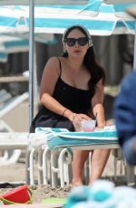 LINDSAY PRICE Out at a Beach in Santa Barbara 04/11/2021