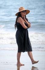 LINDSAY PRICE Out at a Beach in Santa Barbara 04/11/2021