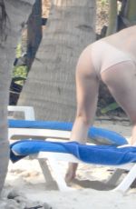 LINDSEY VONN in Bikini at a Beach in Tulum 04/19/2021