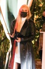 LINDSEY VONN Out for Dinner with Friends in Santa Monica 04/04/2021