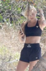 LINDSEY VONN Workout at a Beach in Tulum 04/20/2021