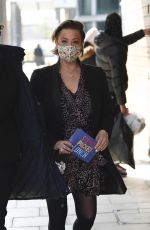 LISA ARMSTRONG Arrives at Stephs Packed Lunch in Leeds 04/20/2021
