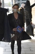 LISA ARMSTRONG Arrives at Stephs Packed Lunch in Leeds 04/20/2021