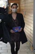 LISA ARMSTRONG Arrives at Stephs Packed Lunch in Leeds 04/20/2021