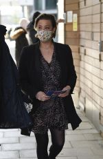 LISA ARMSTRONG Arrives at Stephs Packed Lunch in Leeds 04/20/2021