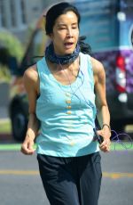 LISA LING Out Jogging in Santa Monica 04/27/2021