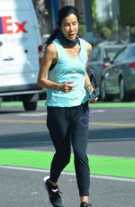 LISA LING Out Jogging in Santa Monica 04/27/2021