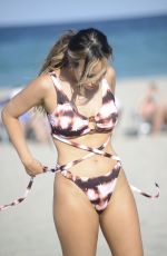 LISA OPIE in Swimsuit at a Beach in Miami 04/24/2021