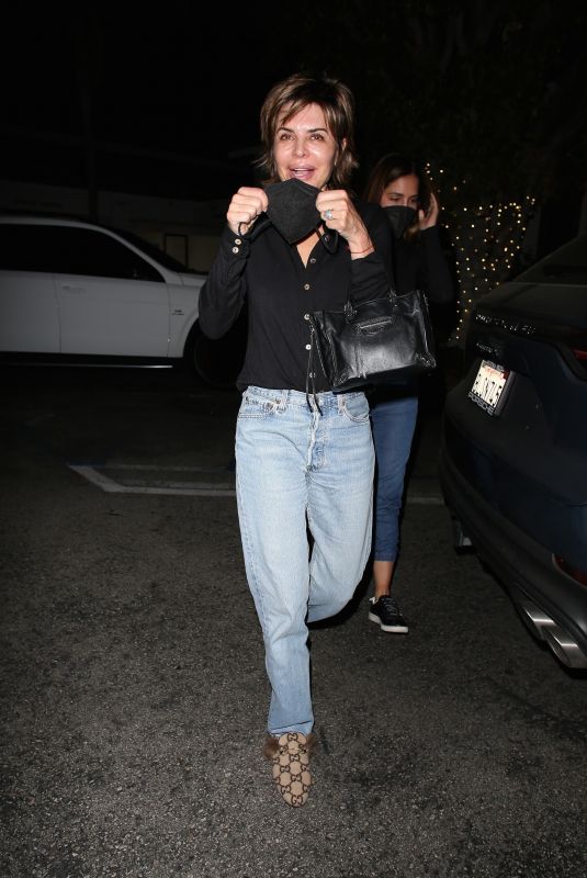 LISA RINNA Night Out in Los Angeles 04/28/2021