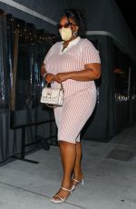 LIZZO Leaves Crossroads Kitchen in Los Angeles 04/13/2021