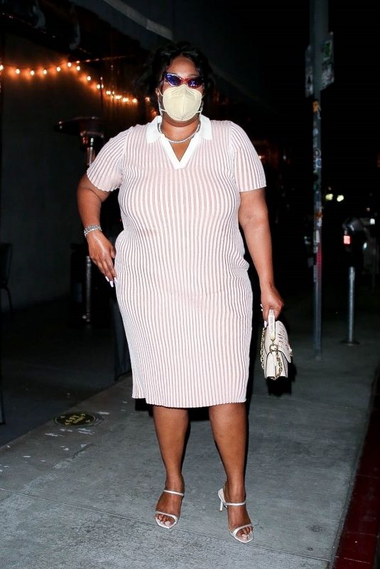 LIZZO Leaves Crossroads Kitchen in Los Angeles 04/13/2021