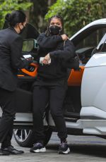 LORI HARVEY Arrives at Four Seasons Hotel in Beverly Hills 04/12/2021