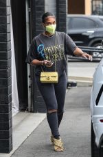 LORI HARVEY Out Shopping for Jewelry in Beverly Hills 04/01/2021