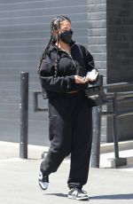 LORI HARVEY Shopping at XIV Karats Ltd Store in Beverly Hills 04/10/2021