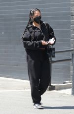 LORI HARVEY Shopping at XIV Karats Ltd Store in Beverly Hills 04/10/2021
