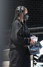 LORI HARVEY Shopping at XIV Karats Ltd Store in Beverly Hills 04/10/2021