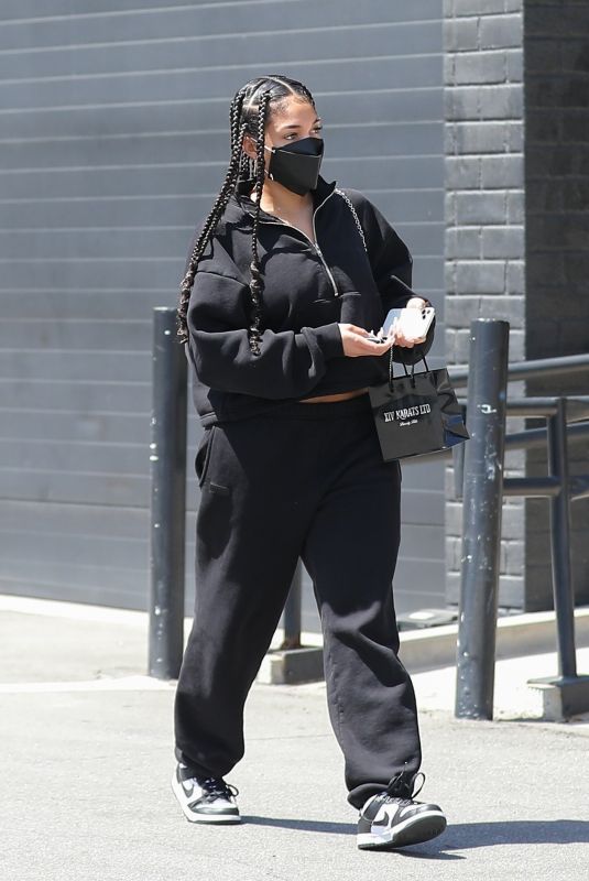 LORI HARVEY Shopping at XIV Karats Ltd Store in Beverly Hills 04/10/2021
