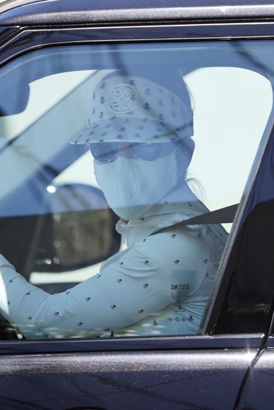 LORI LOUGHLIN Out Driving in Los Angeles 04/28/2021