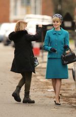 LUCY BOYNTON on the Set of The Ipcress File in Liverpool 03/30/2021