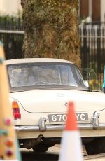 LUCY BOYNTON on the Set of The Ipcress File in Liverpool 03/30/2021