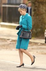 LUCY BOYNTON on the Set of The Ipcress File in Liverpool 03/30/2021