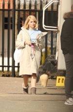 LUCY BOYNTON on the Set of The Ipcress File in Liverpool 04/06/2021