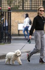 LUCY HALE Out with Her Dog in London 04/28/2021