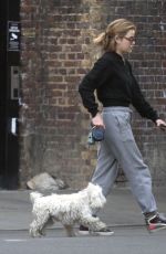 LUCY HALE Out with Her Dog in London 04/28/2021