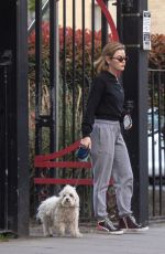 LUCY HALE Out with Her Dog in London 04/28/2021