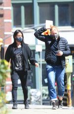 LUCY LIU Out and About in New York 04/23/2021