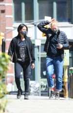 LUCY LIU Out and About in New York 04/23/2021