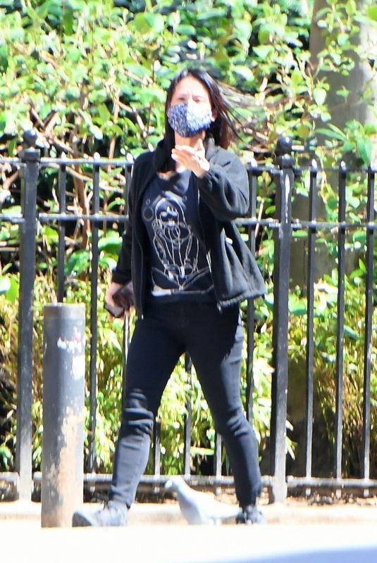 LUCY LIU Out and About in New York 04/23/2021