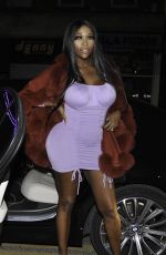 LYSTRA ADAMS at Boujee Restaurant in Manchester 04/17/2021