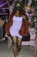 LYSTRA ADAMS at Boujee Restaurant in Manchester 04/17/2021