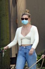 MADELAINE PETSCH and LILI REINHART Out with Their Dogs in Vancouver 04/21/2021