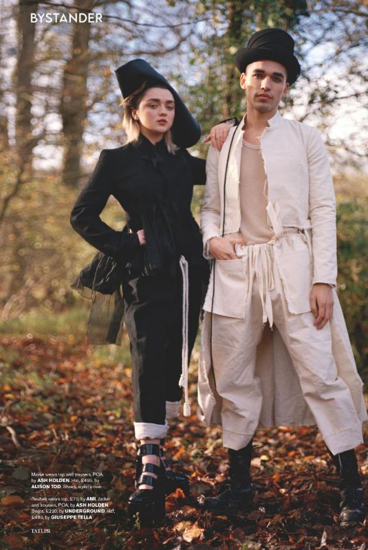 MAISIE WILLIAMS in Tatler Magazine, UK March 2021